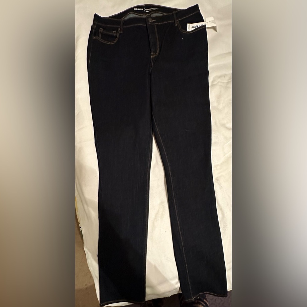 Old Navy Dark Wash Curvy Jeans Tall 14